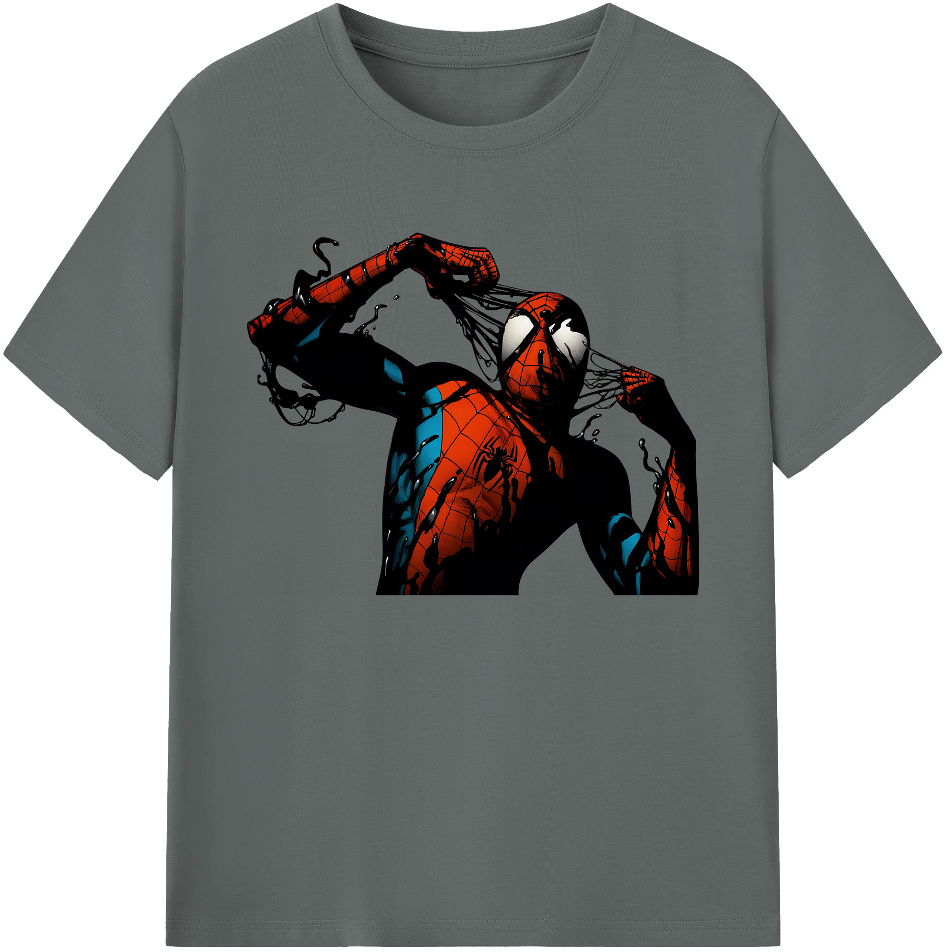 （画像用） Spider Man スパイダーマン 綿100％ メンズ半袖Tシャツ｜肌触りやわらか＆通気性